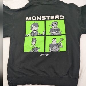 All Time Low Monsters NWOT Black Hoodie Size Medium